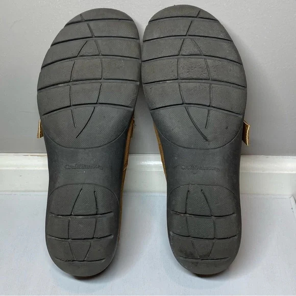 Croft & Barrow Leather Slip On Shoes Womens Size 9 Buckle Loafers Brown Suede - Picture 16 of 16